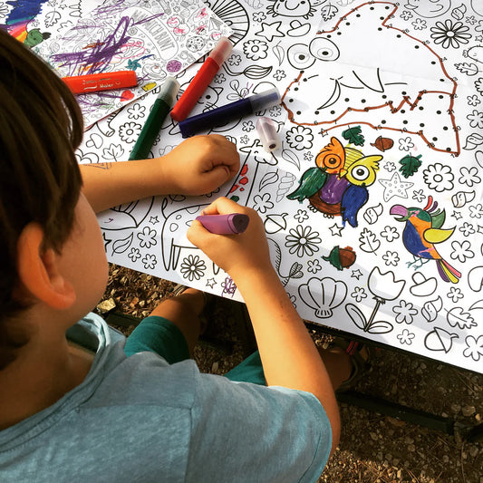 O'Shea Tischdecke zum Ausmalen Tiere und Natur