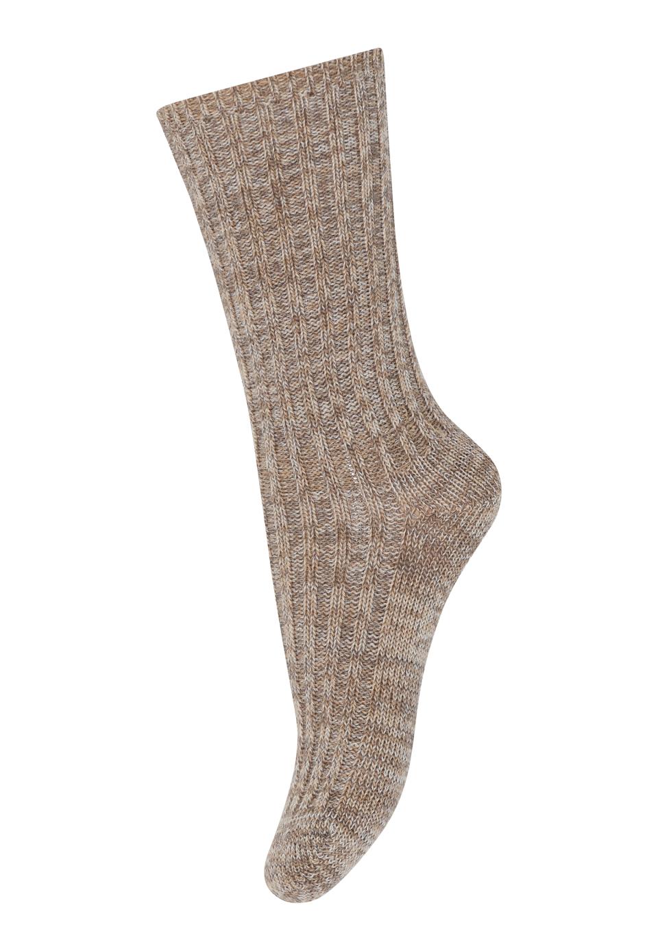 Mp Denmark Noa Socks Tuffet Wollsocken, hellbraun beige