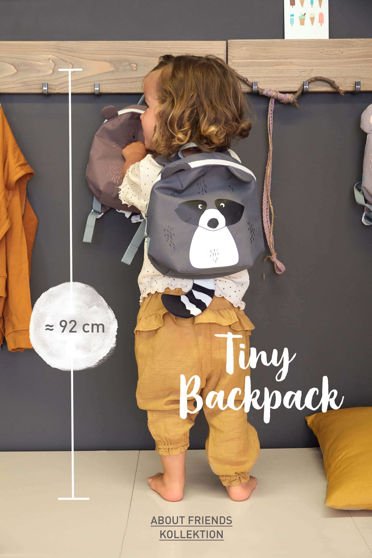 Lässig Rucksack, Tiny Backpack, Fuchs orange, Kindergartenrucksack