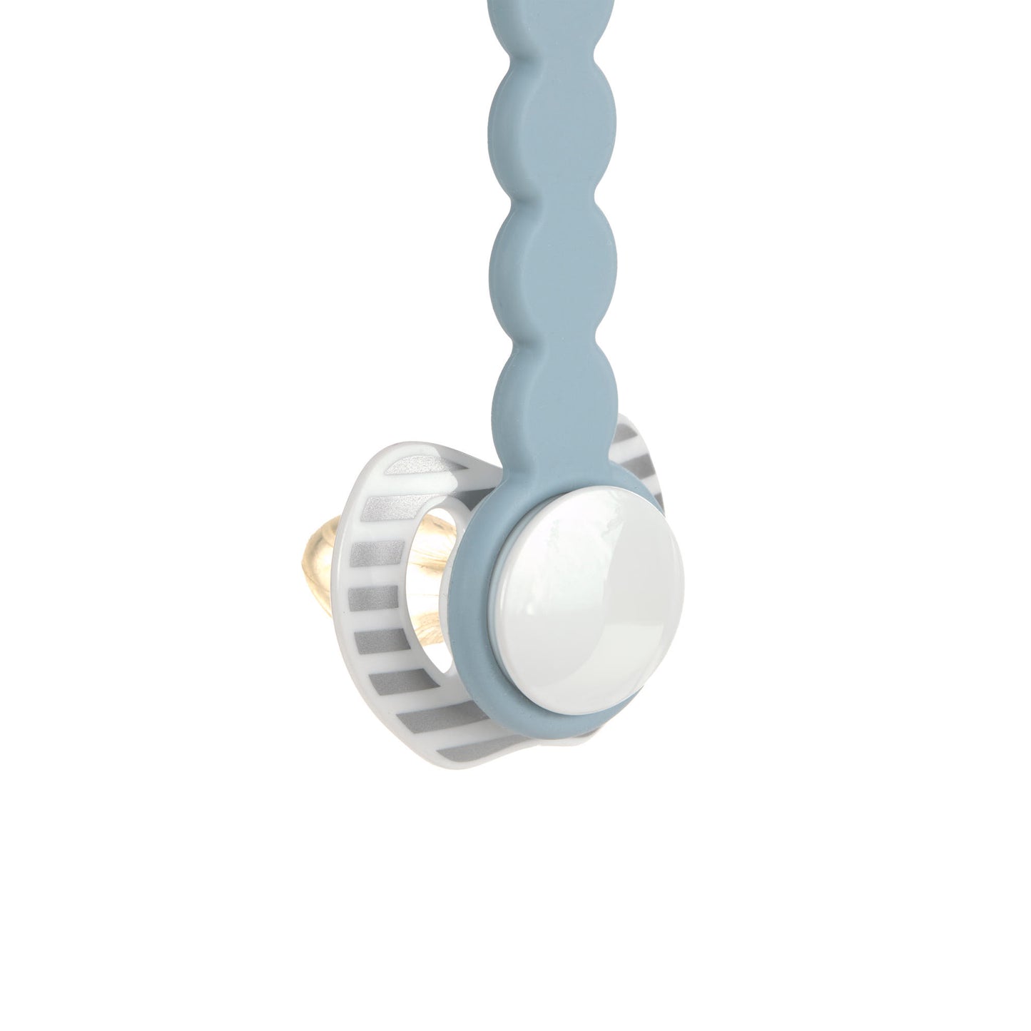 Lässig Schnullerkette tiny smile powder blue