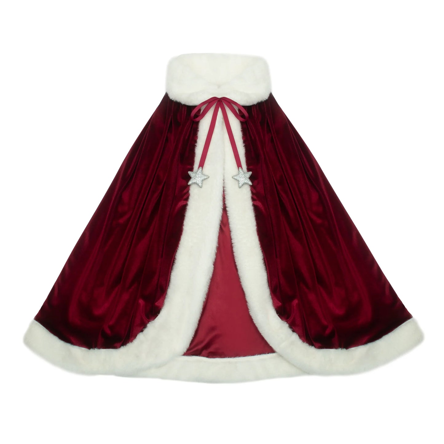 Mimi & Lula Santa Cape rot weiß Weihnachtsumhang