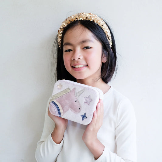 Mimi & Lula Schmuckschatulle Einhorn rosa Samt