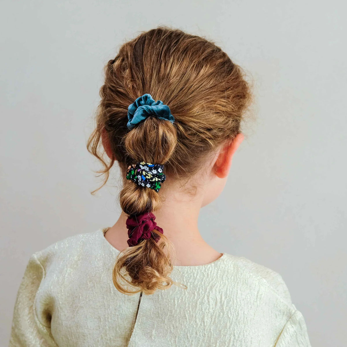 Mimi & Lula Scrunchies Samt, Haargummies, Velvet Floral, 6er Pack