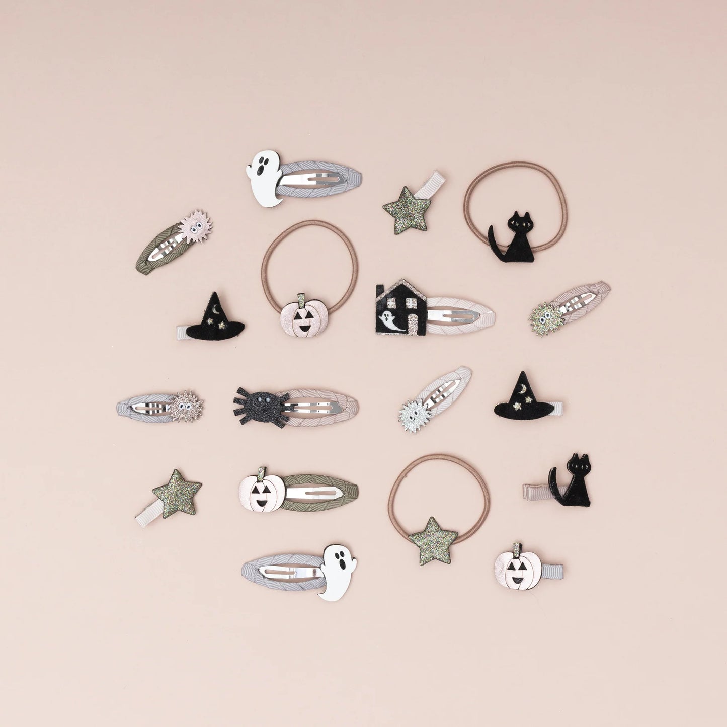 Mimi & Lula Spookie Ponies, Haargummies, Kürbis Hut, Stern