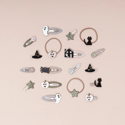 Mimi & Lula Spookie Ponies, Haargummies, Kürbis Hut, Stern