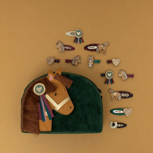 Mimi & Lula Haarclips Pferde, 8er Pack