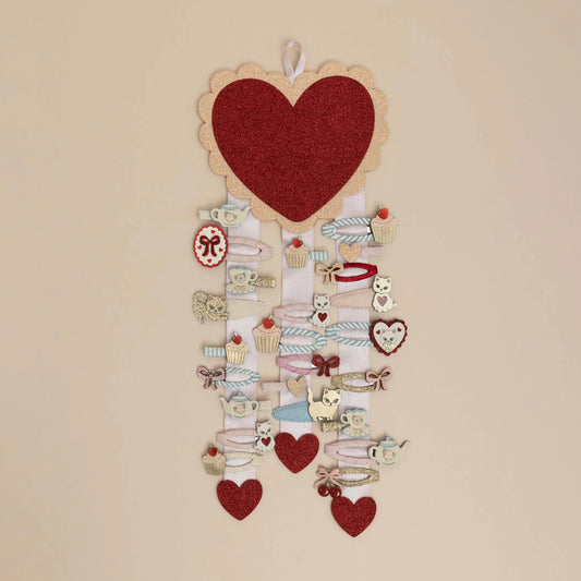 Mimi & Lula Haarspangenhalter Dreamy Heart, Herz rot