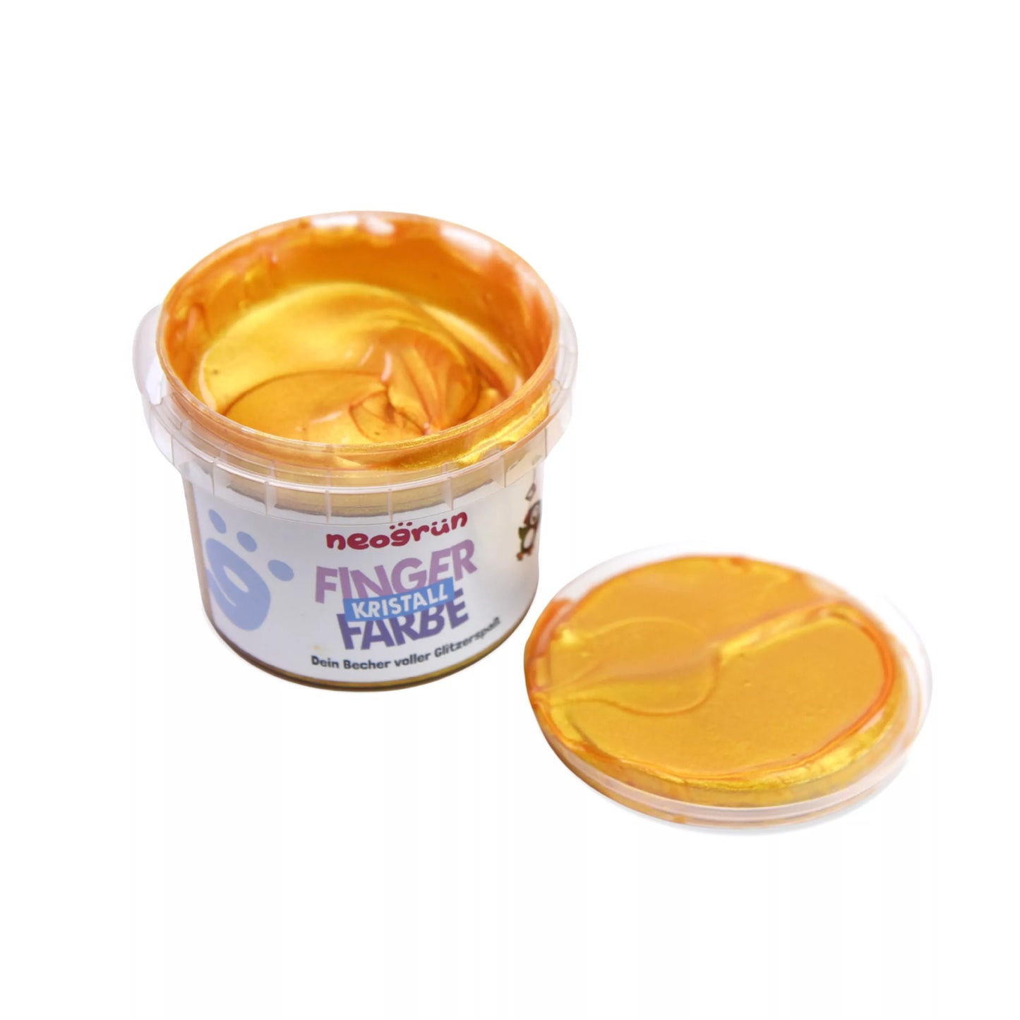 Neogrün Kristall-Fingerfarbe Gold