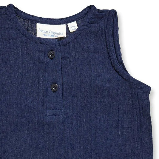 Sense Organics Maris Baby Overall navy