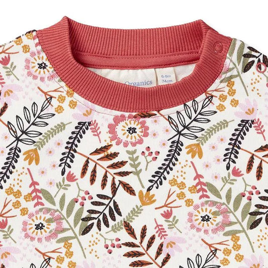 Sense Organics Siam Baby Sweatshirt Mixed Flowers