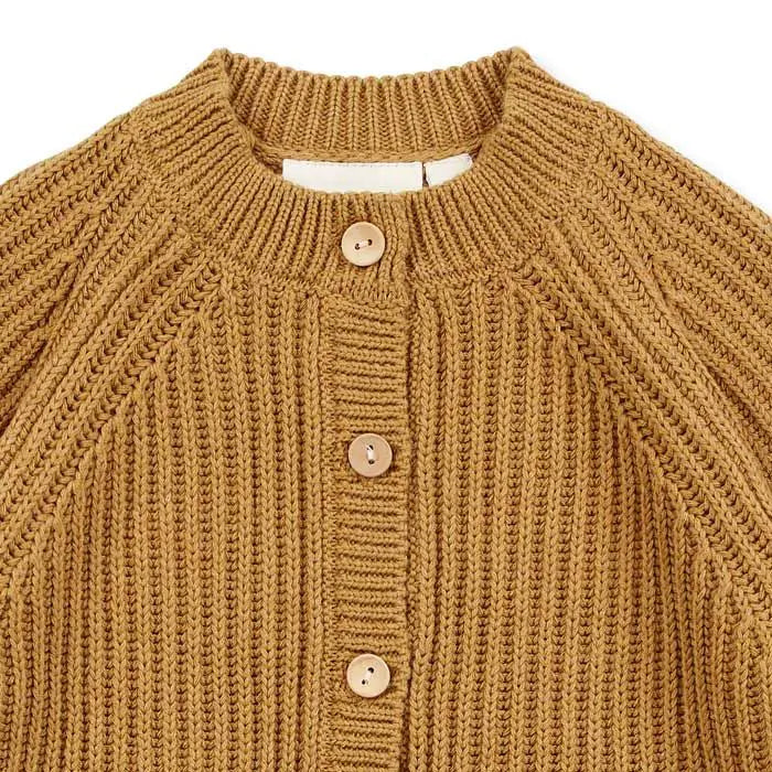 Sense Organics Mani Baby Strick-Overall Camel