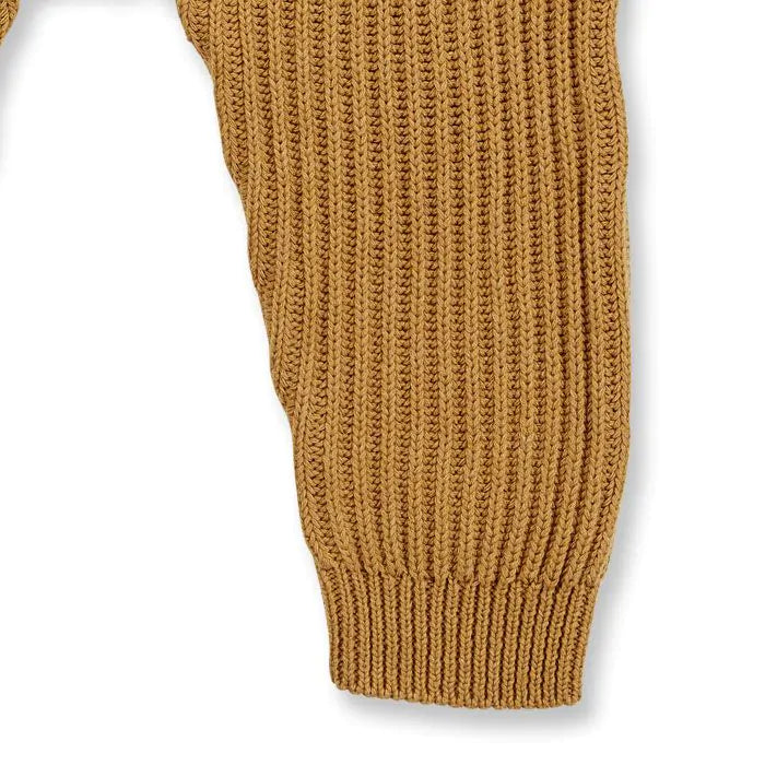 Sense Organics Mani Baby Strick-Overall Camel