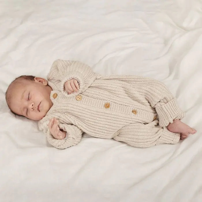 Sense Organics Mani Baby Strick-Overall Camel