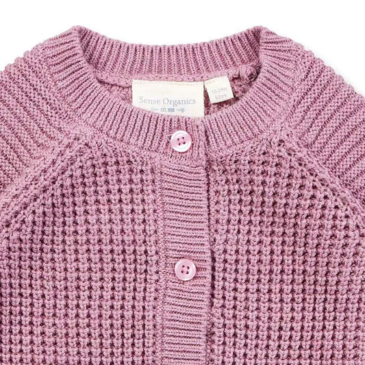 Sense Organics Tulia Strickjacke Knitted Cardigan Mauve