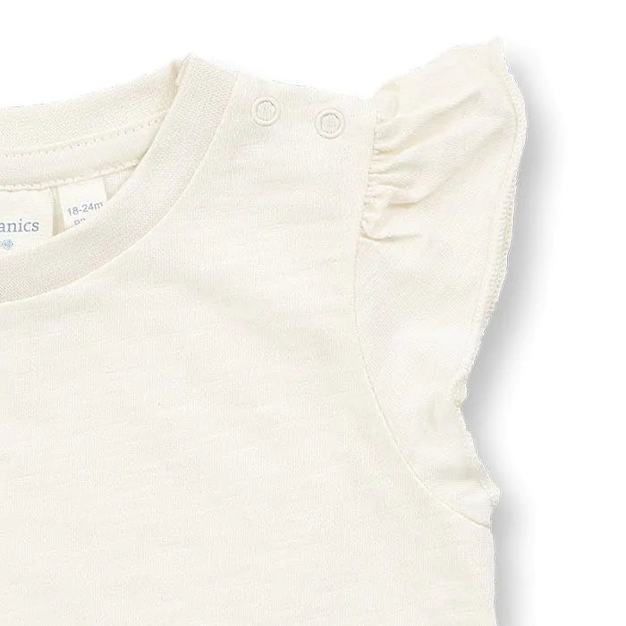 Sense Organics Nana Baby Butterfly Shirt Eggshell Flowers