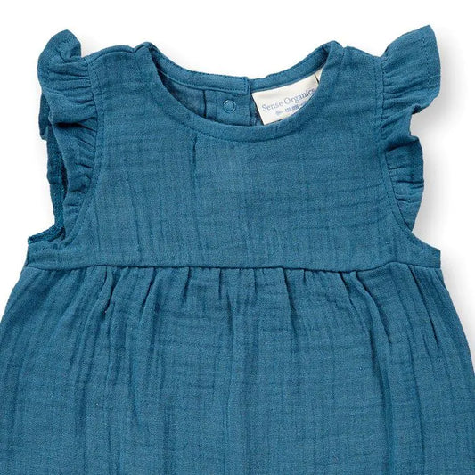 Sense Organics Baby Overall, MARLI, deep ocean