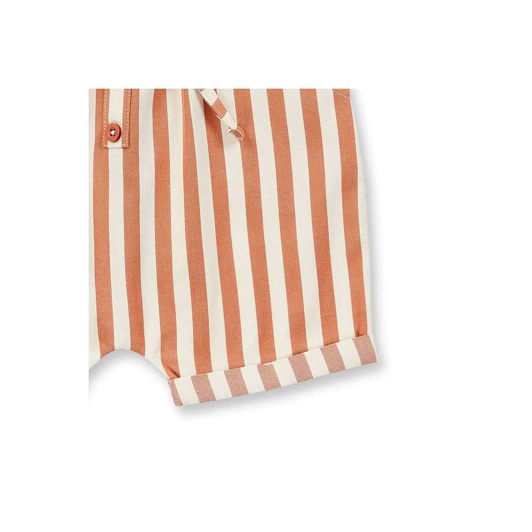 Sense Organics Lei Baby Shorts cinnamon stripes