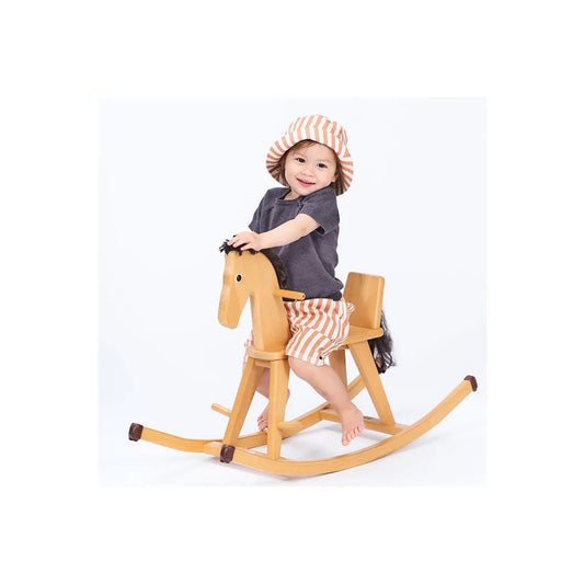 Sense Organics Lei Baby Shorts cinnamon stripes