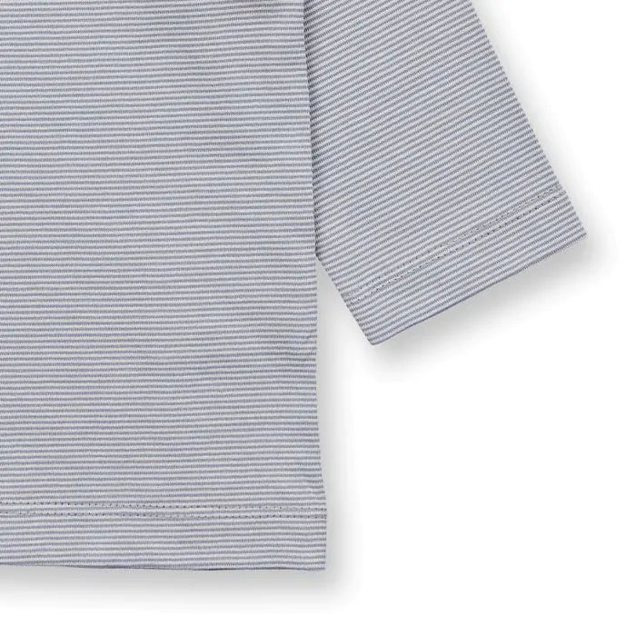 Sense Organics Elan Baby Shirt Langarmshirt, grey-light grey stripes + Bear