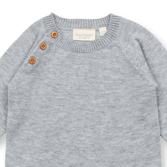 Sense Organics Eske Baby Romper Body, Grey