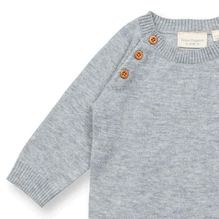 Sense Organics Eske Baby Romper Body, Grey