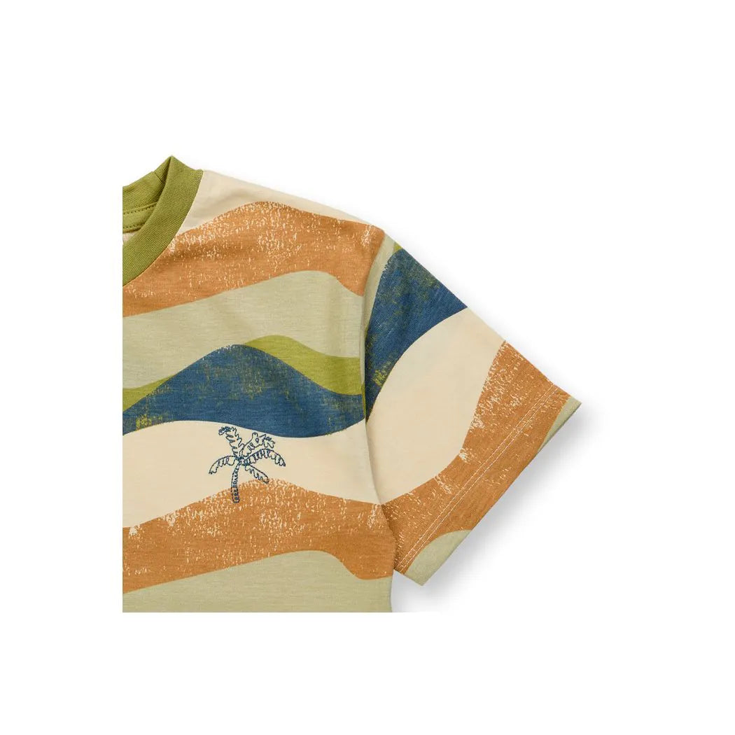 Sense Organics Anton Short Sleeve, T-Shirt, AOP Waves
