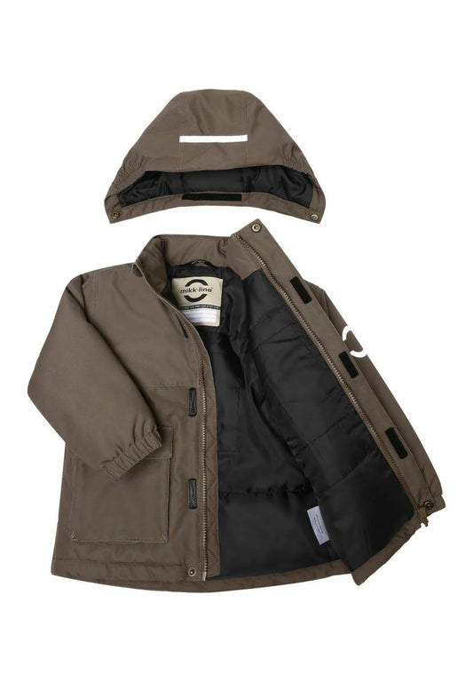 Mikk-Line Winterjacke braun, Heat Panels, chocolate chip, 16242