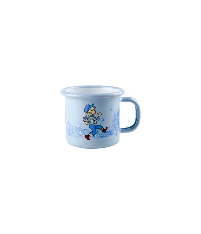 Muurla Becher aus Emaille, 1,5dl, blau, Michel aus Lönneberga