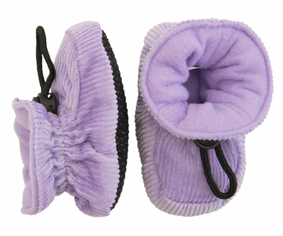 Melton Cordhausschuhe Purple Ice Stoffschuhe