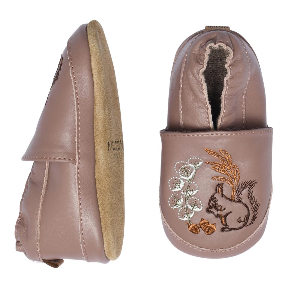 Melton Lederschühchen autum burlwood Eichhörnchen rose