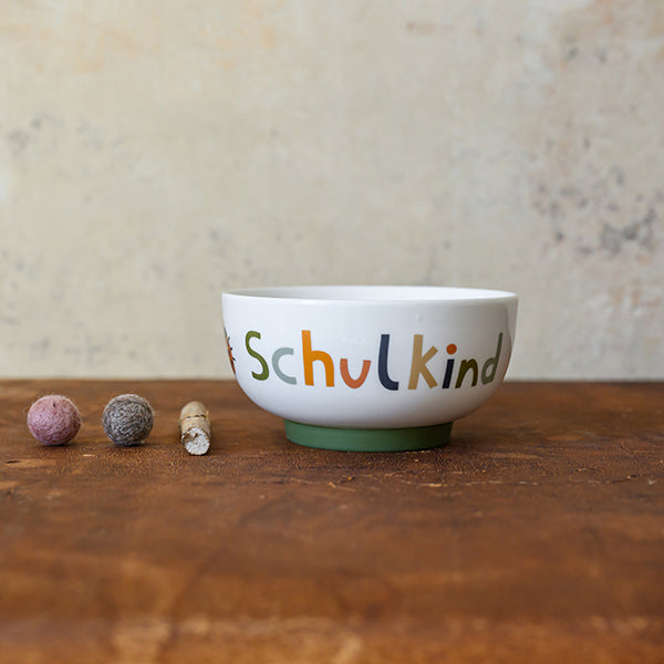 Ava&Yves Porzellan-Set „Schulkind“, Nature Kids, Becher, Teller, Müslischale
