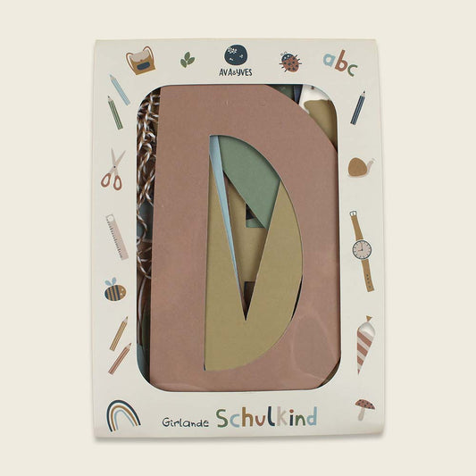Ava&Yves Girlande Schulkind zur Einschulung Nature Kids