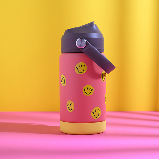 Ava&Yves Trinkflasche Smile, koralle 350ml