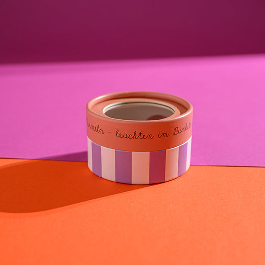 Ava&Yves Magische Murmeln, rosa – Glow in the Dark, 12 Stück in Geschenkverpackung