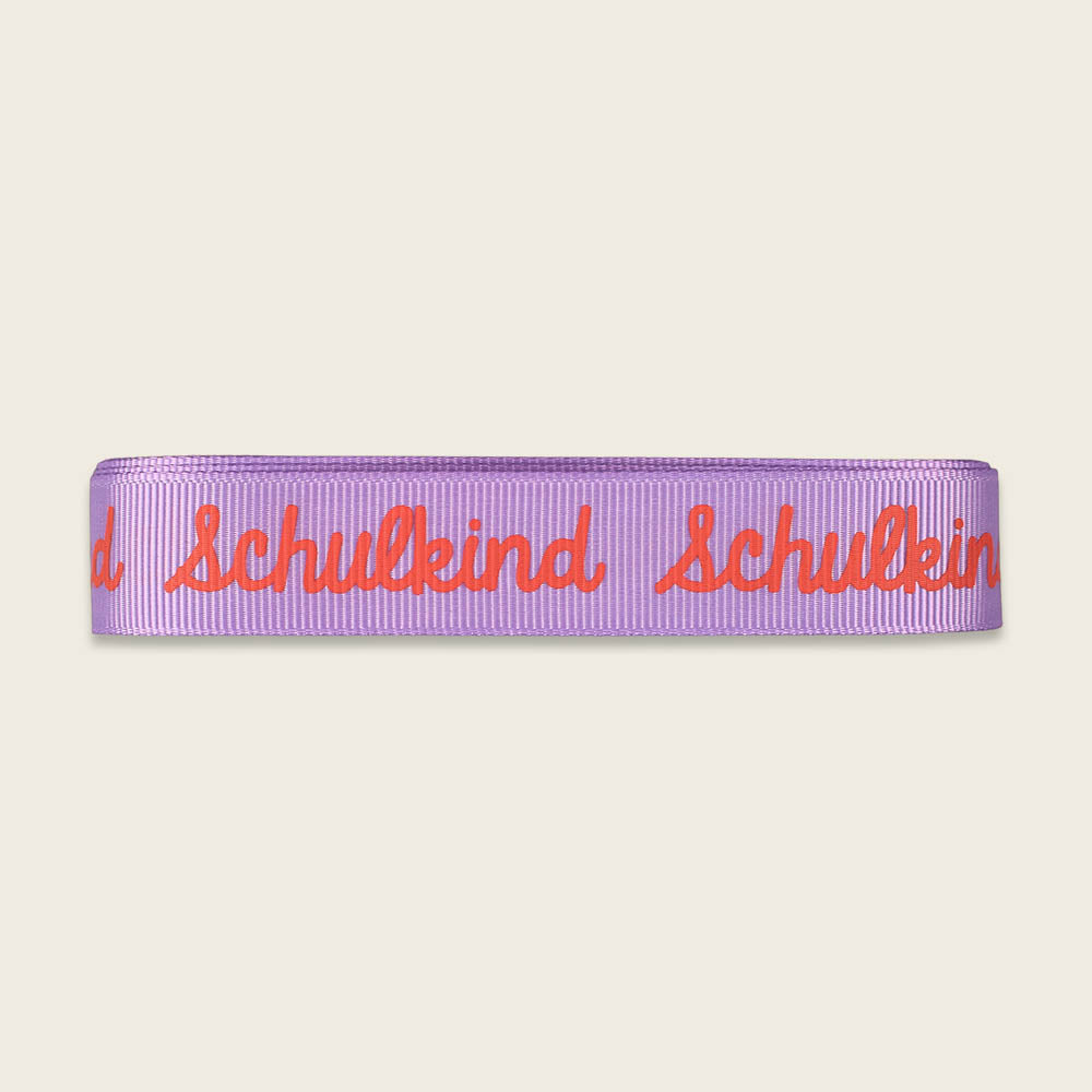 Ava&Yves Geschenkband-Set „Schulkind“, orange, lila, rosa