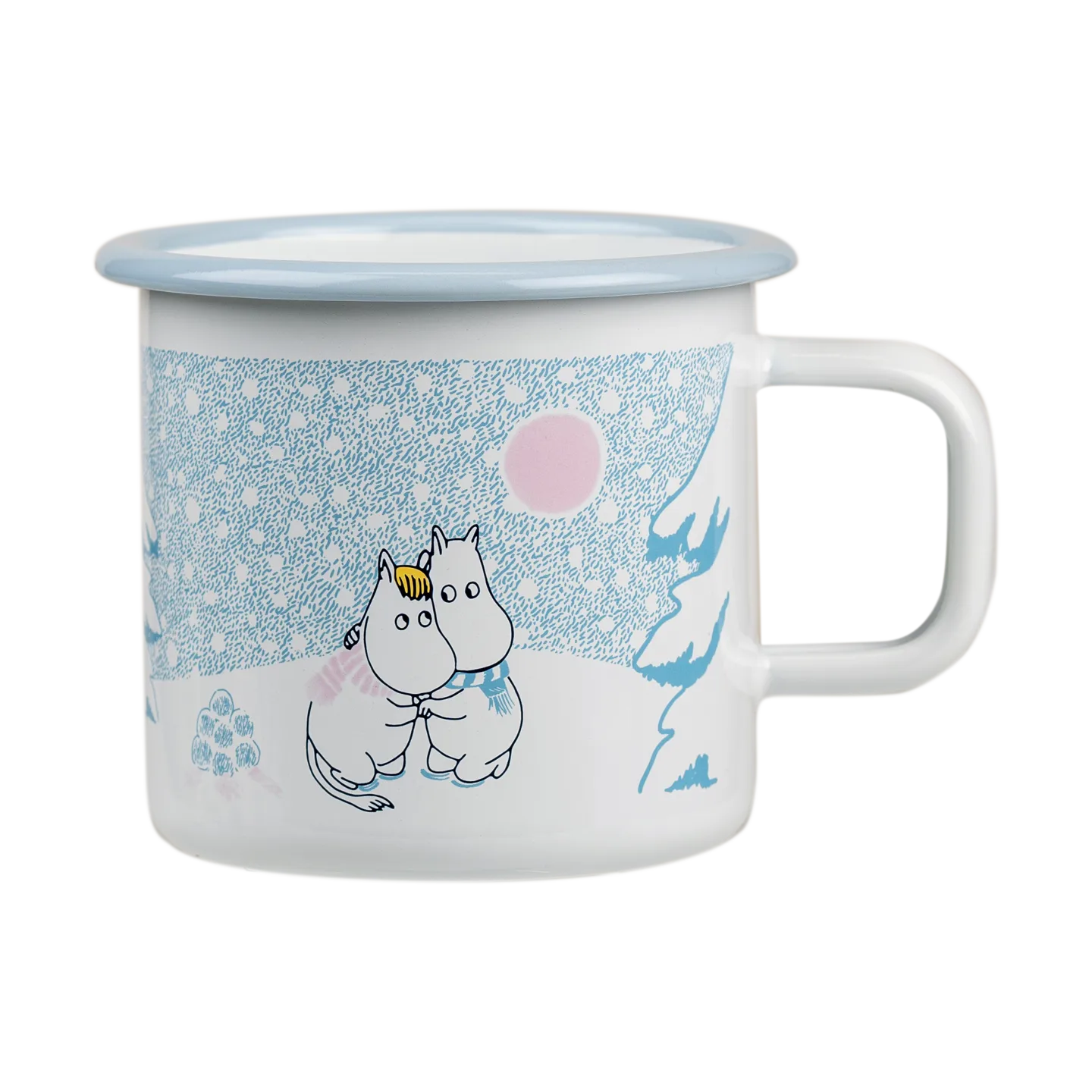 Muurla Moomins Becher aus Emaille 3,7dl Snowfall