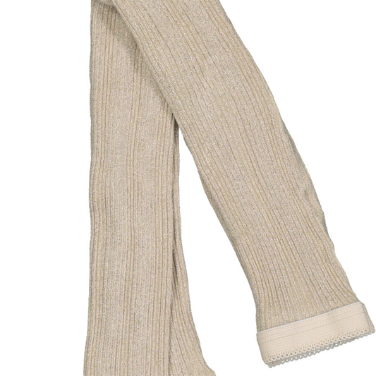 MP Denmark Celosia glitter tights Ecru Glitzerstrumpfhose