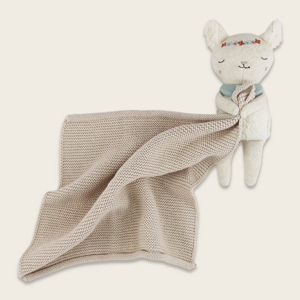 Ava&Yves Kuscheltuch Lamm groß, natur