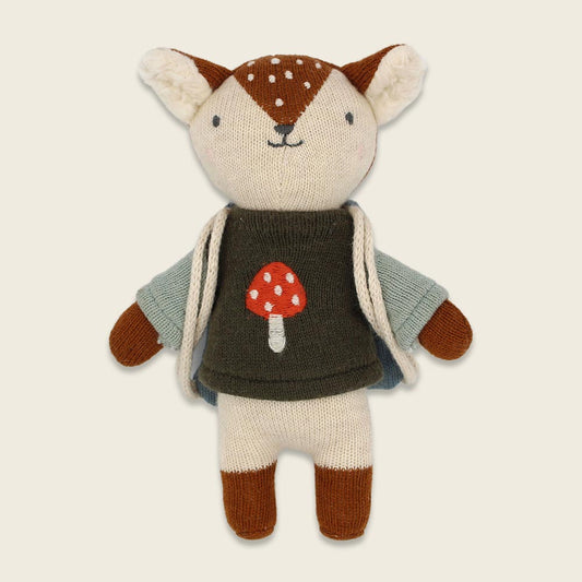 Ava&Yves Mini-Kuscheltier Xmas Reh mit Rucksack