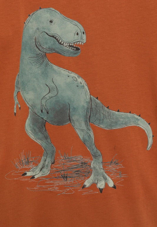 Walkiddy T-Shirt Dinosaurier orange