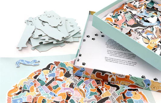 Laurence King Verlag 299 Hunde und 1 Katze. Ein Hundeknäuel-Puzzle 300 Teile
