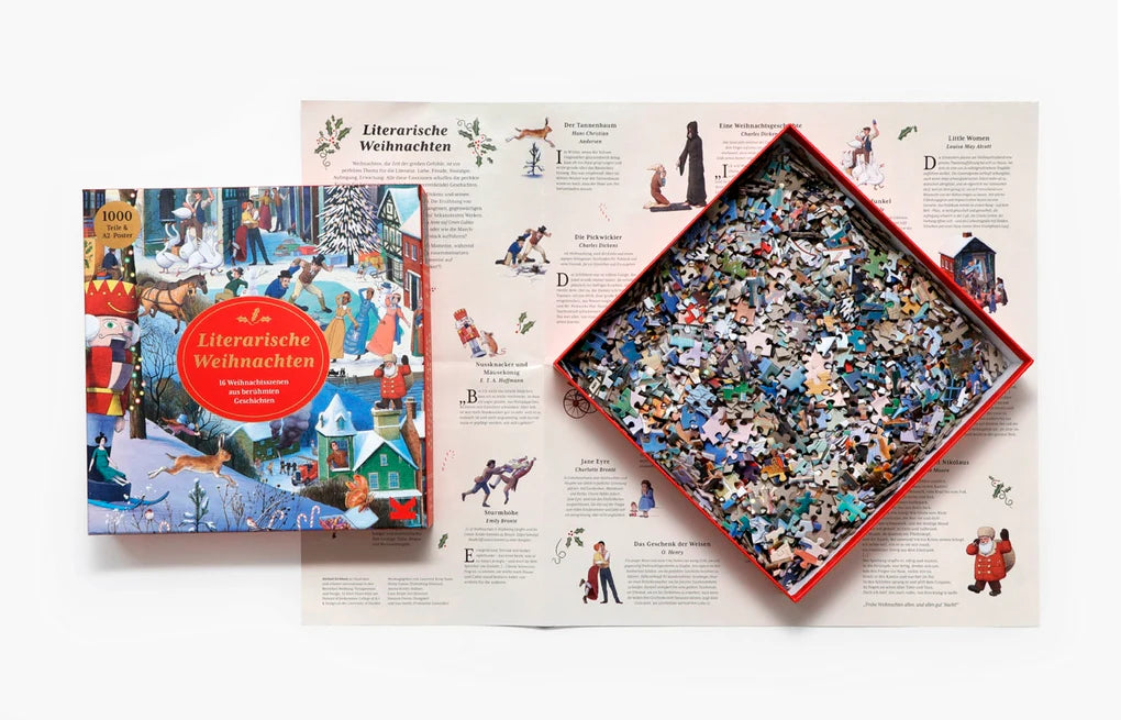 Literarische Weihnachten, 1000 Teile Puzzle, Laurence King Verlag
