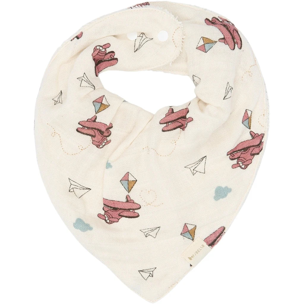 Fabelab Lätzchen Bib, Bandana Bib 3-er-Pack, air plane rose