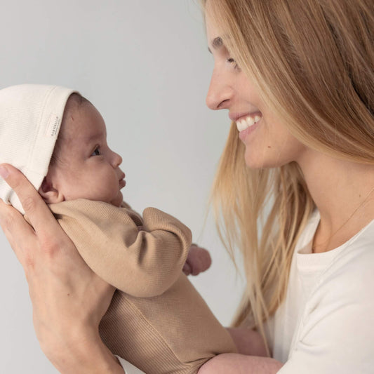 Baby Bello Baby Beanie, Babymütze, Rib, bleached sand