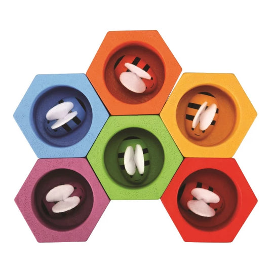 Plan Toys Geschicklichkeitsspiel Bienenwaben Holzspielzeug