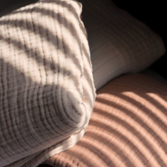 Baby Bello Babydecke, Blanket, toasted almond 120x120cm, Musselin