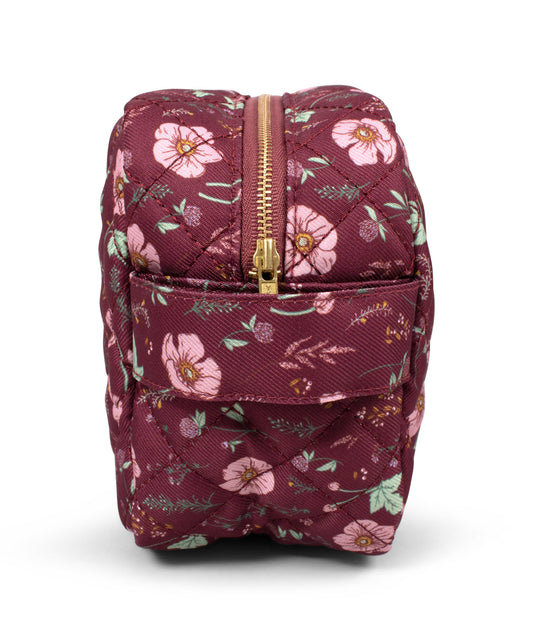 Filibabba Kulturbeutel Fall Flowers, weinrot