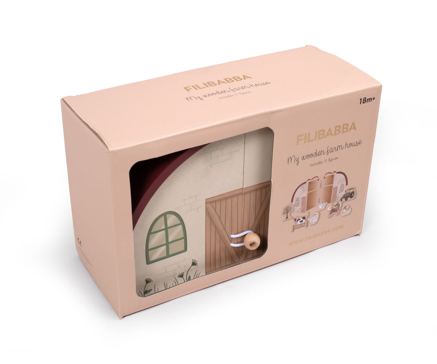 Filibabba Bauernhof mit Tieren aus Holz