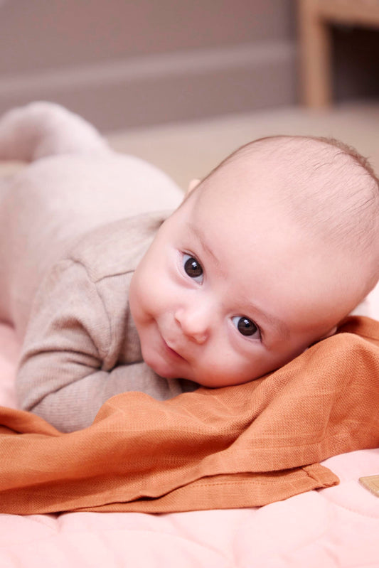 Filibabba Musselintuch amber brown