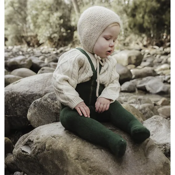 Silly Silas Teddy Strumpfhose forest green